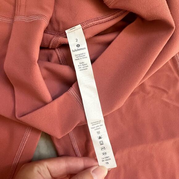 Lululemon Unlimit High Rise Leggings 25" Brier Rose size 2 - Picture 5 of 5